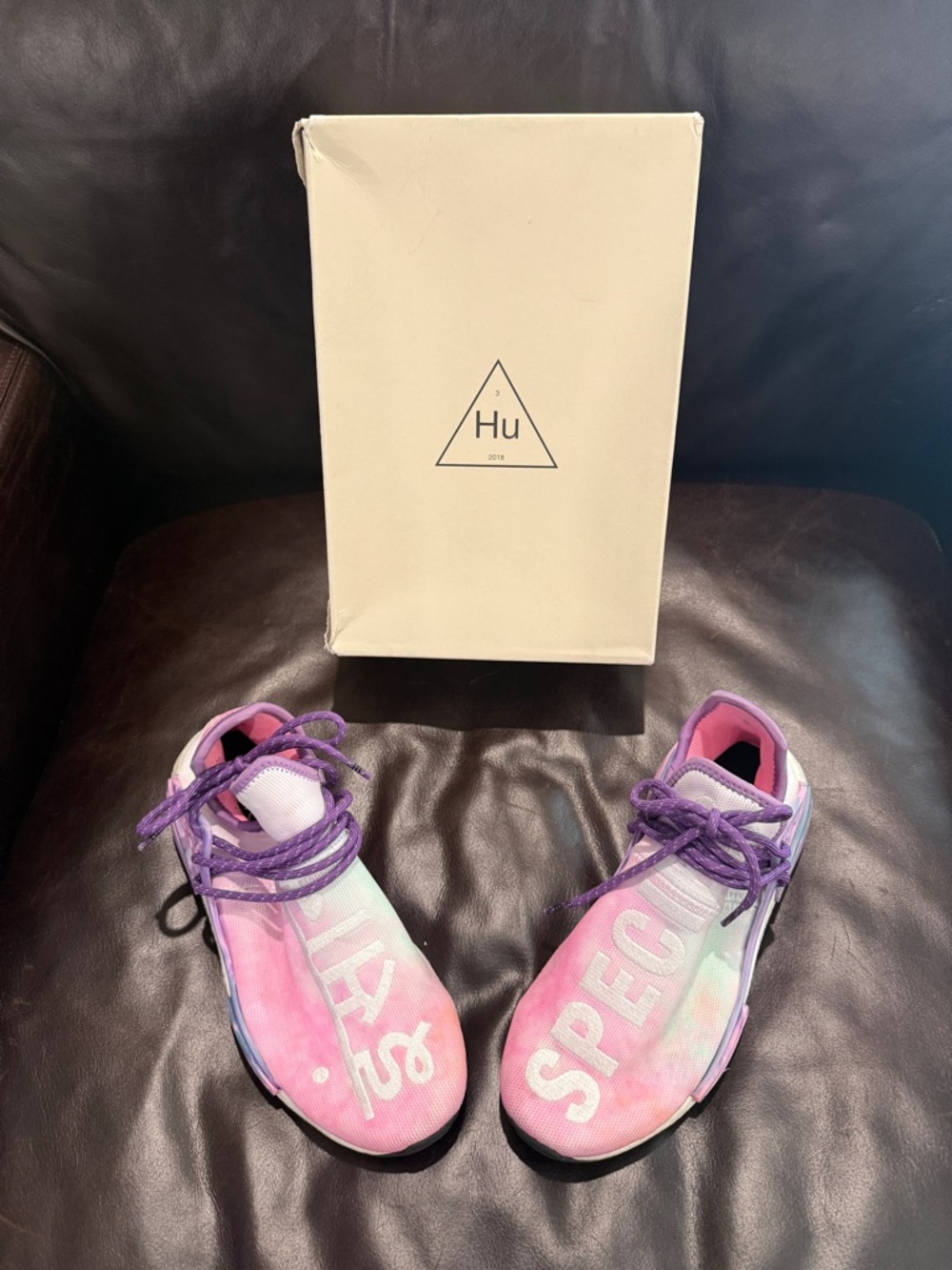 adidas Human Race NMD Pharrell Holi Festival Pink Glow AC7362 Size 8M OG All - Picture 9 of 11